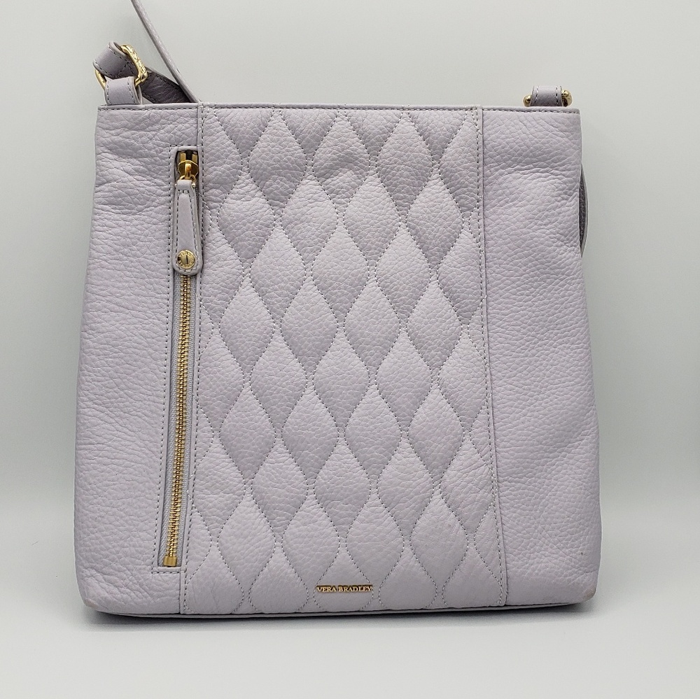 Vera Bradley Molly Crossbody Leather Cloud Gray